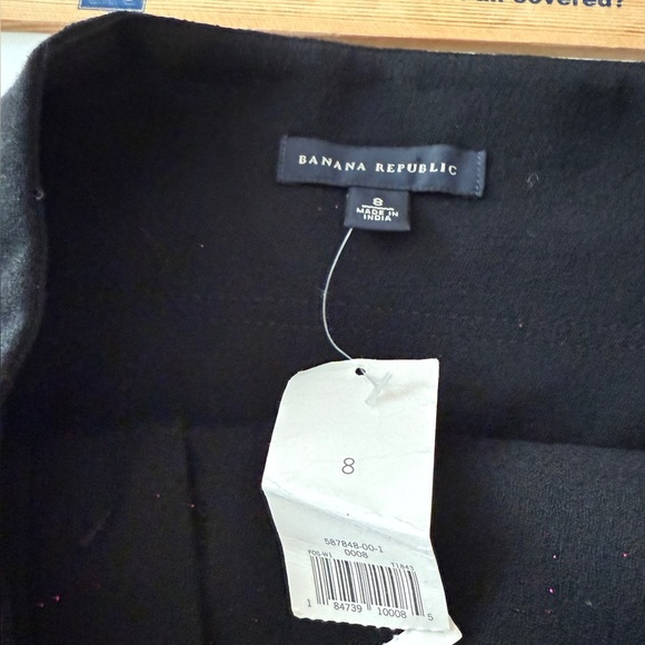 Banana Republic Black Wool Pencil Skirt. - New - Picture 6 of 8
